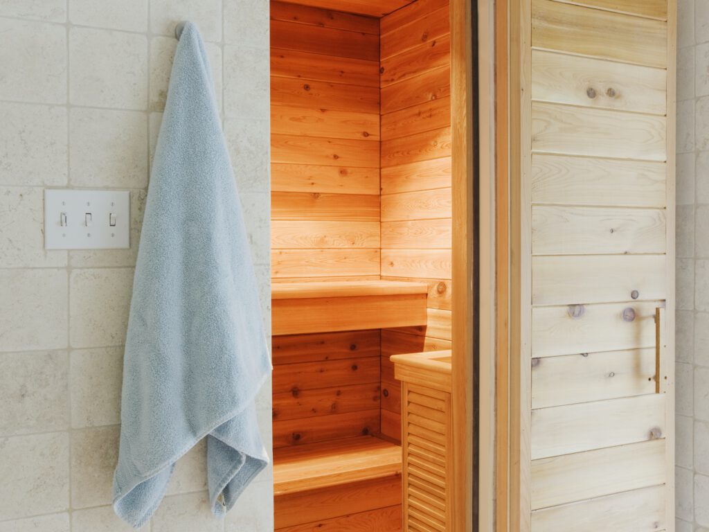 Steifen in der sauna
